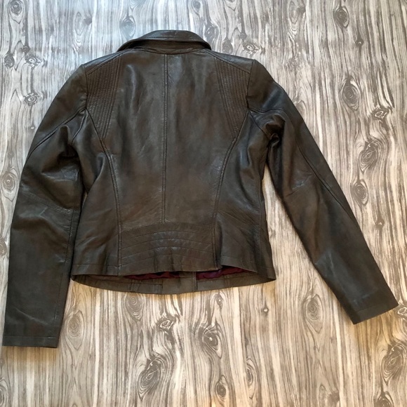 Marc New York Grey Leather Jacket Size Medium - Picture 3 of 3